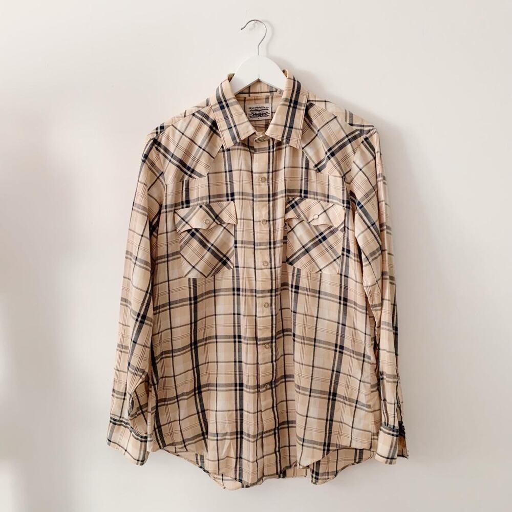 Vintage Levi’s Pearl Snap Western Shirt Size L